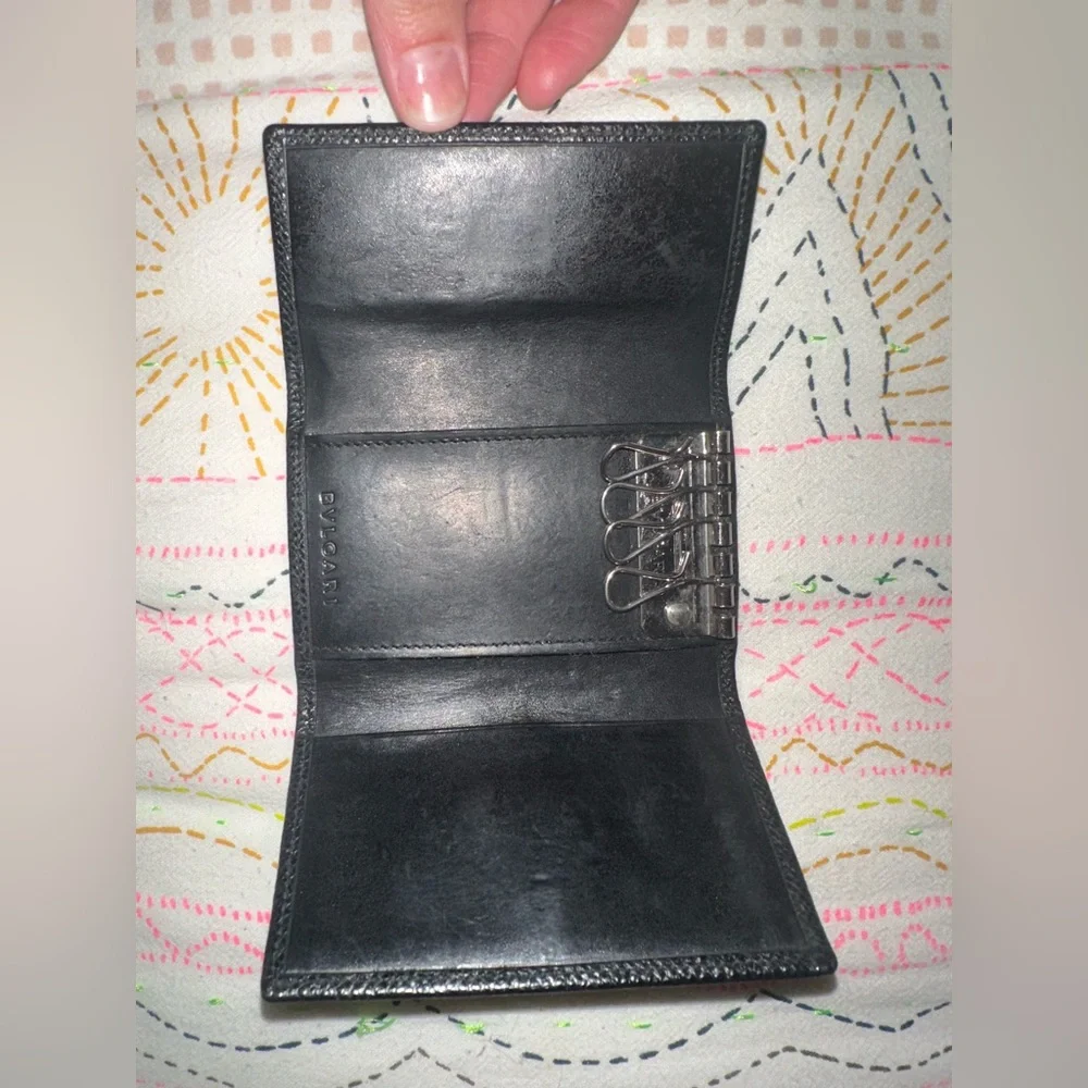 BVLGARI BLACK WALLET/KEY HOLDER